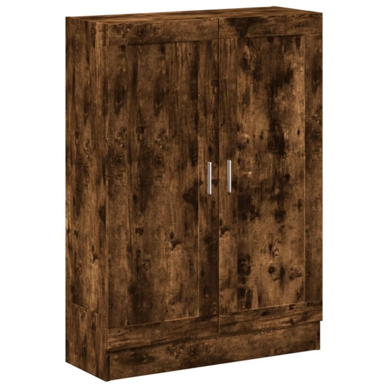 vidaXL Knižnica dymový dub 82,5x30,5x115 cm kompozitné drevo