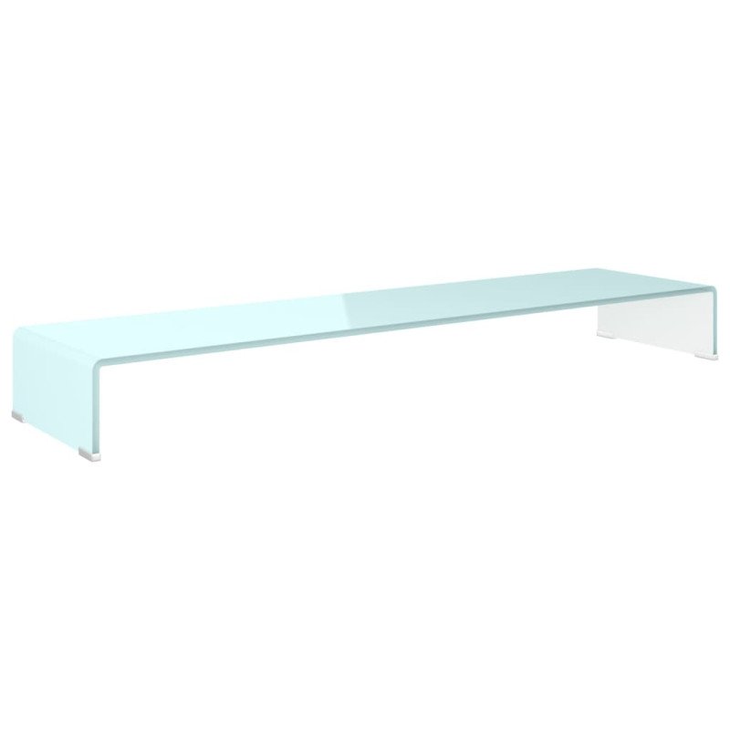 vidaXL TV stojan/stojan pod monitor, sklo, zelený 120x30x13 cm