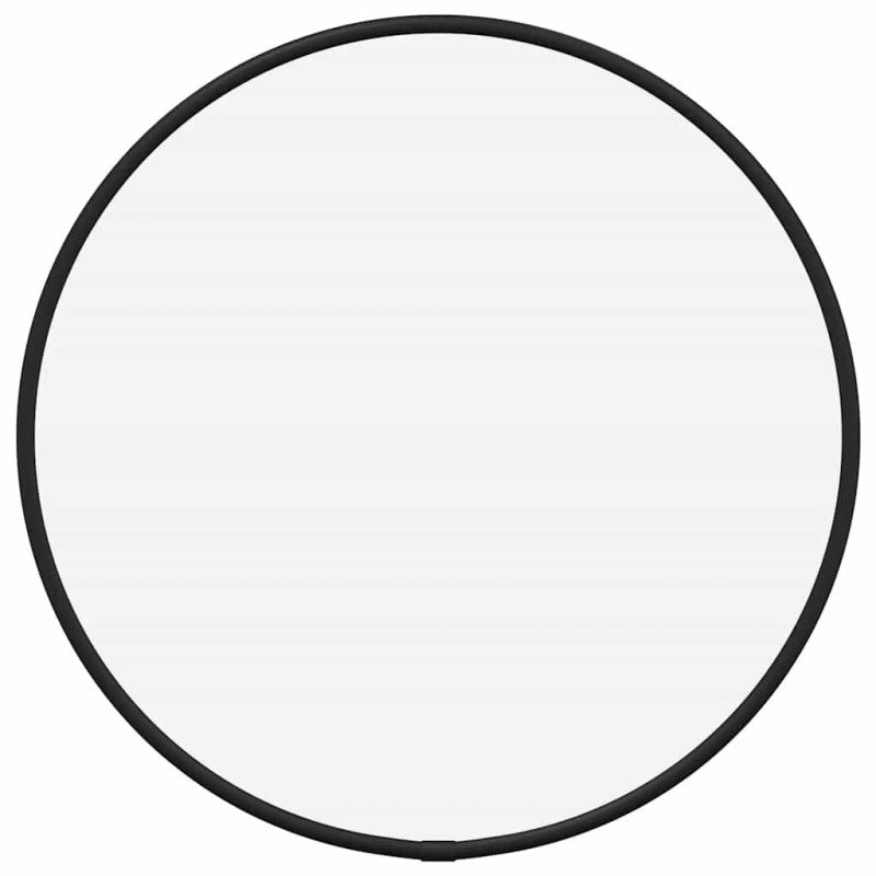 vidaXL Nástenné zrkadlo čierne Ø 30 cm okrúhle