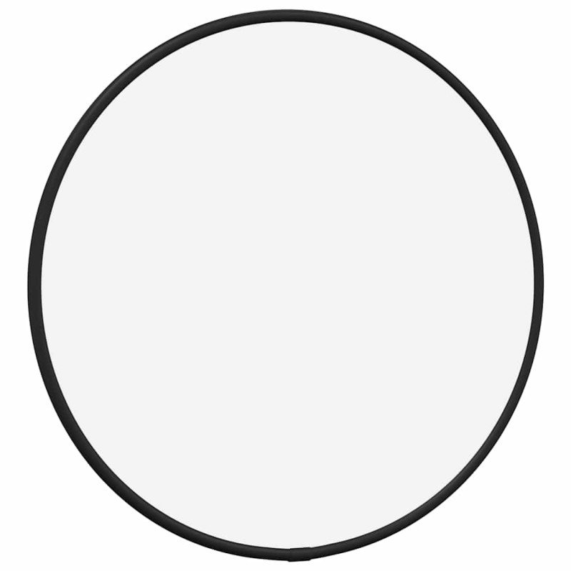 vidaXL Nástenné zrkadlo čierne Ø 30 cm okrúhle