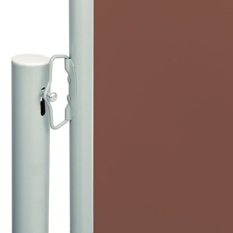 vidaXL Zaťahovacia bočná markíza na terasu 117x600 cm hnedá