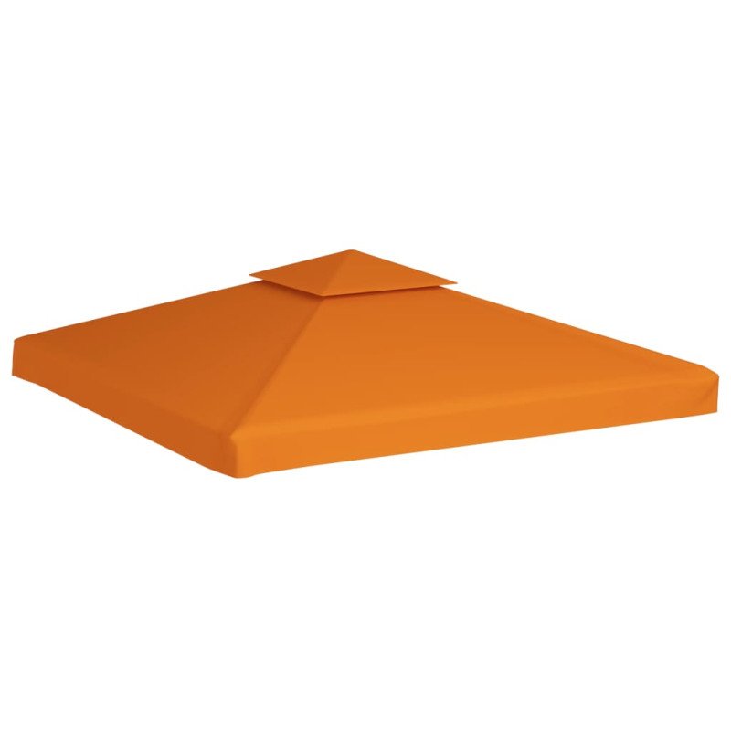 vidaXL Náhradná strieška na altánok 310 g/m², oranžová 3x3 m