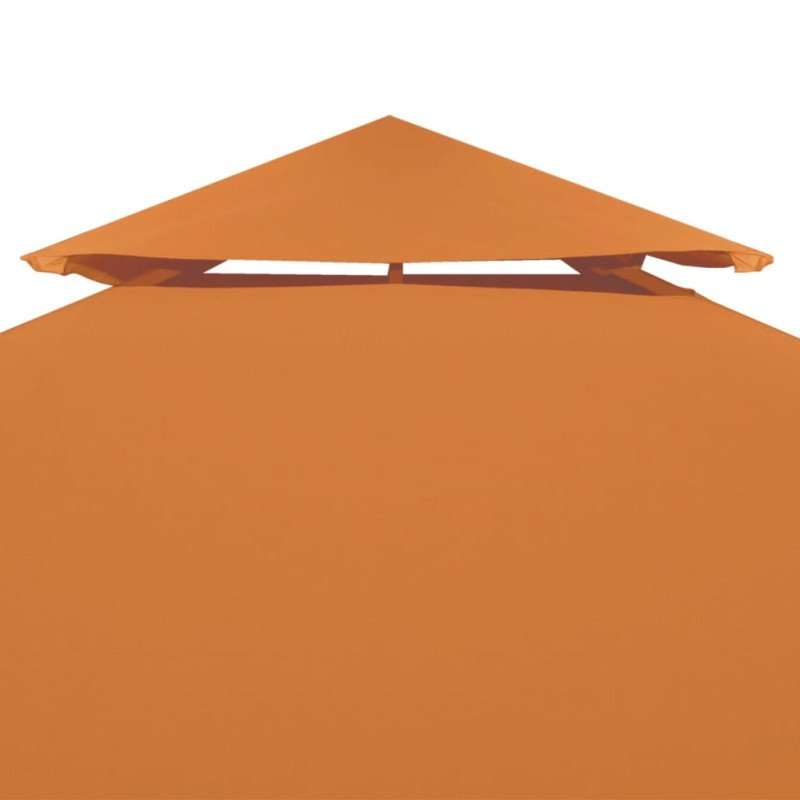 vidaXL Náhradná strieška na altánok 310 g/m², oranžová 3x3 m