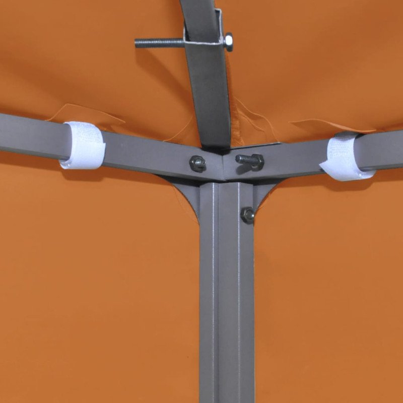 vidaXL Náhradná strieška na altánok 310 g/m², oranžová 3x3 m