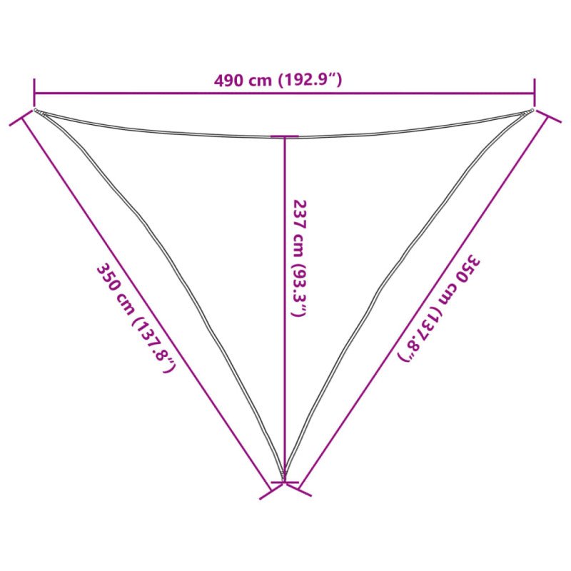 vidaXL Tieniaca plachta 160 g/m² béžová 3,5x3,5x4,9 m HDPE 