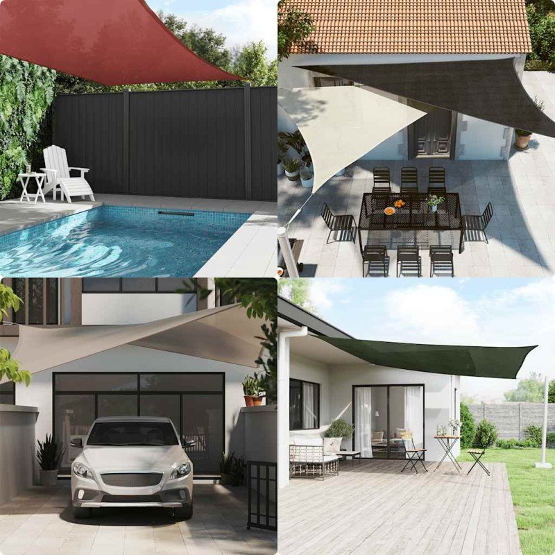 vidaXL Tieniaca plachta biela 3,6x3,6 m HDPE štvorcová