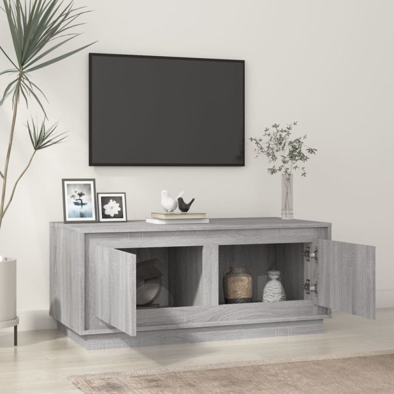 vidaXL Konferenčný stolík sivý sonoma 102x50x44 spracované drevo