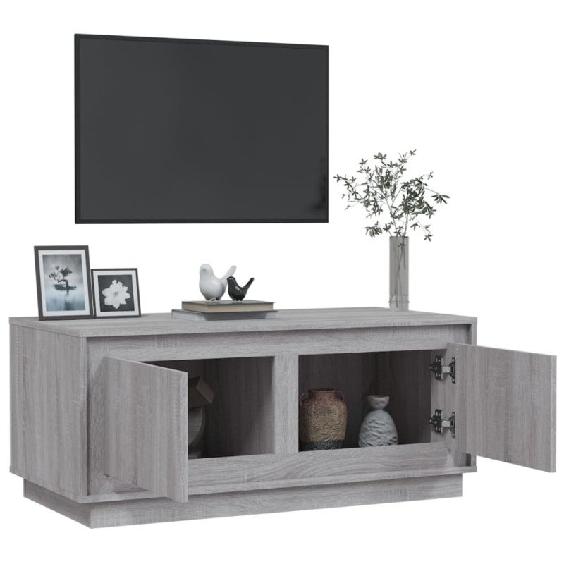 vidaXL Konferenčný stolík sivý sonoma 102x50x44 spracované drevo