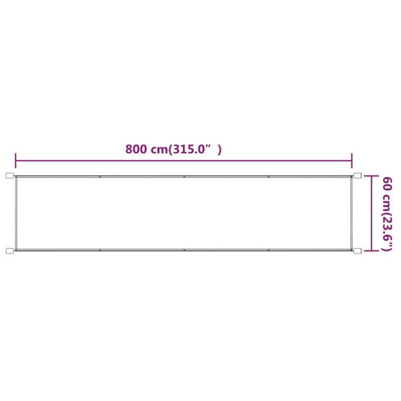 vidaXL Vertikálna markíza modrá 60x800 cm oxfordská látka