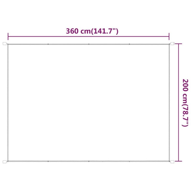 vidaXL Vertikálna markíza bledozelená 200x360 cm oxfordská látka