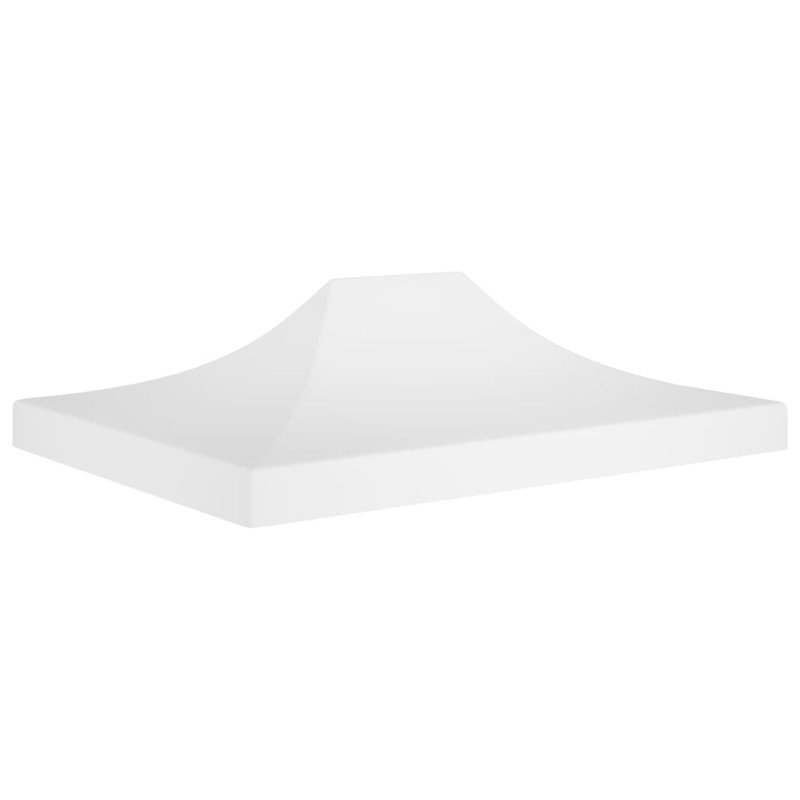 vidaXL Strecha na párty stan 4,5x3 m, biela 270 g/m²