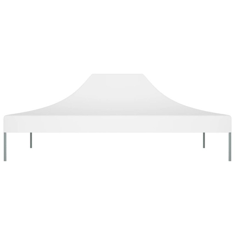 vidaXL Strecha na párty stan 4,5x3 m, biela 270 g/m²