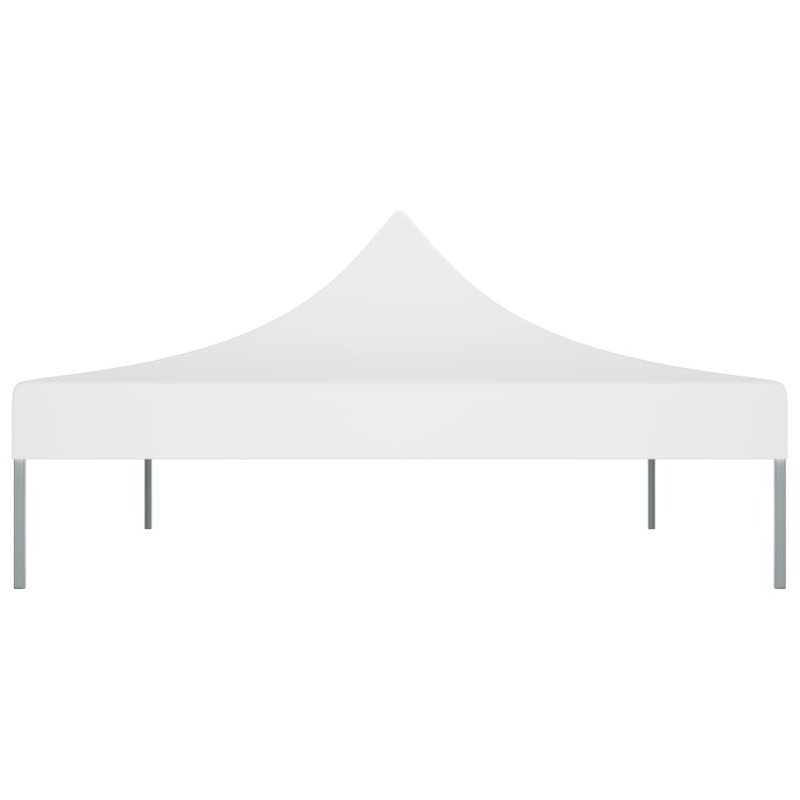 vidaXL Strecha na párty stan 4,5x3 m, biela 270 g/m²