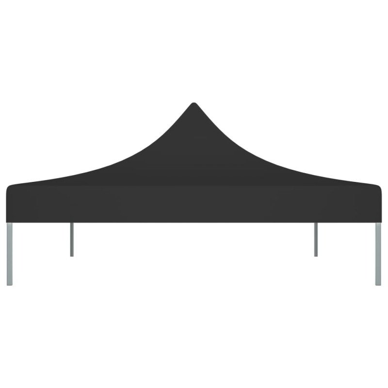 vidaXL Strecha na párty stan 4,5x3 m, čierna 270 g/m²