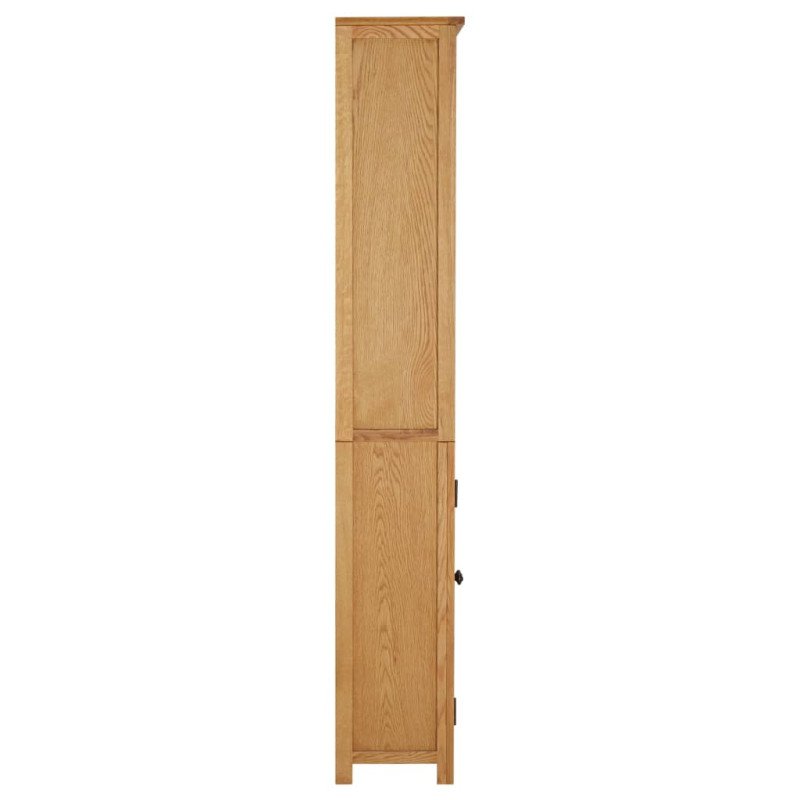 vidaXL Knižnica s 2 dvierkami 70x30x180 cm dubový masív