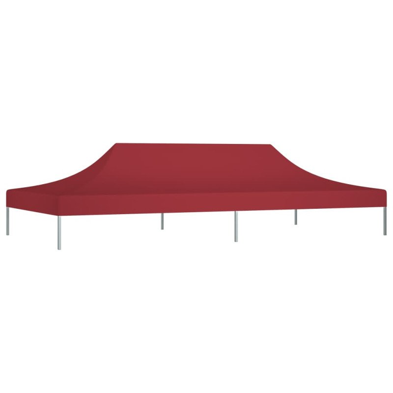 vidaXL Strecha na párty stan 6x3 m, vínová 270 g/m²