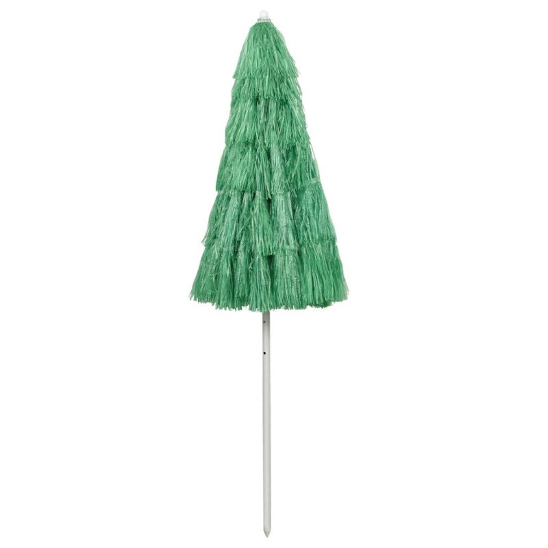 vidaXL Plážový slnečník Hawaii, zelený 240 cm