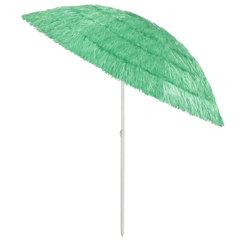 vidaXL Plážový slnečník Hawaii, zelený 240 cm