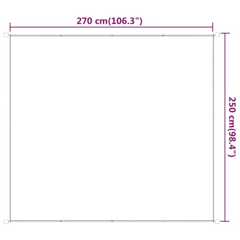 vidaXL Vertikálna markíza bledozelená 250x270 cm oxfordská látka