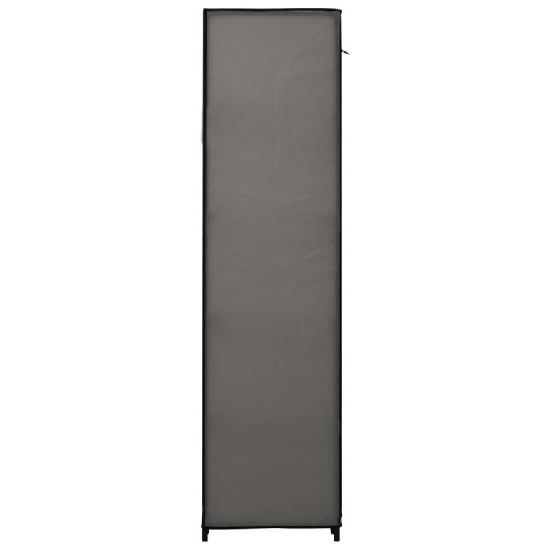 vidaXL Skladacie šatníky 2 ks sivé 110x45x175 cm látkové