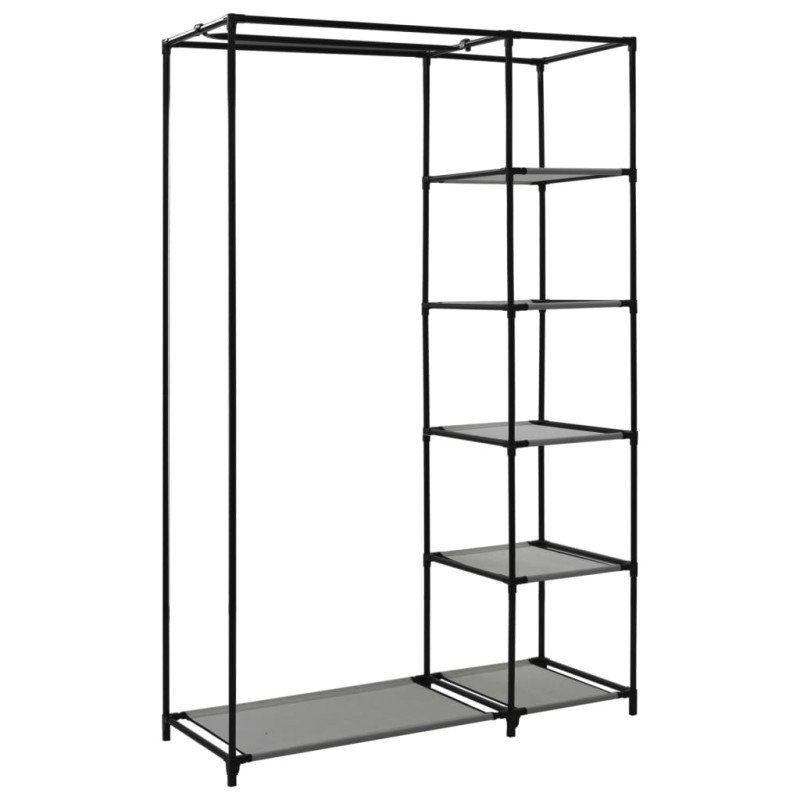 vidaXL Skladacie šatníky 2 ks sivé 110x45x175 cm látkové