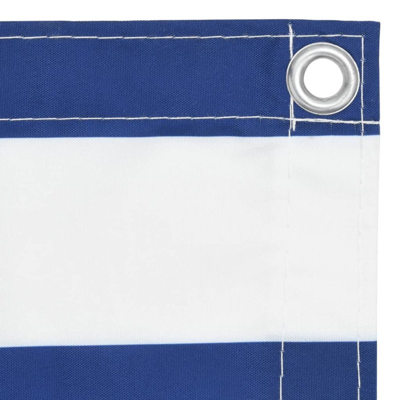 vidaXL Balkónová markíza, biela a modrá 75x300 cm, oxfordská látka
