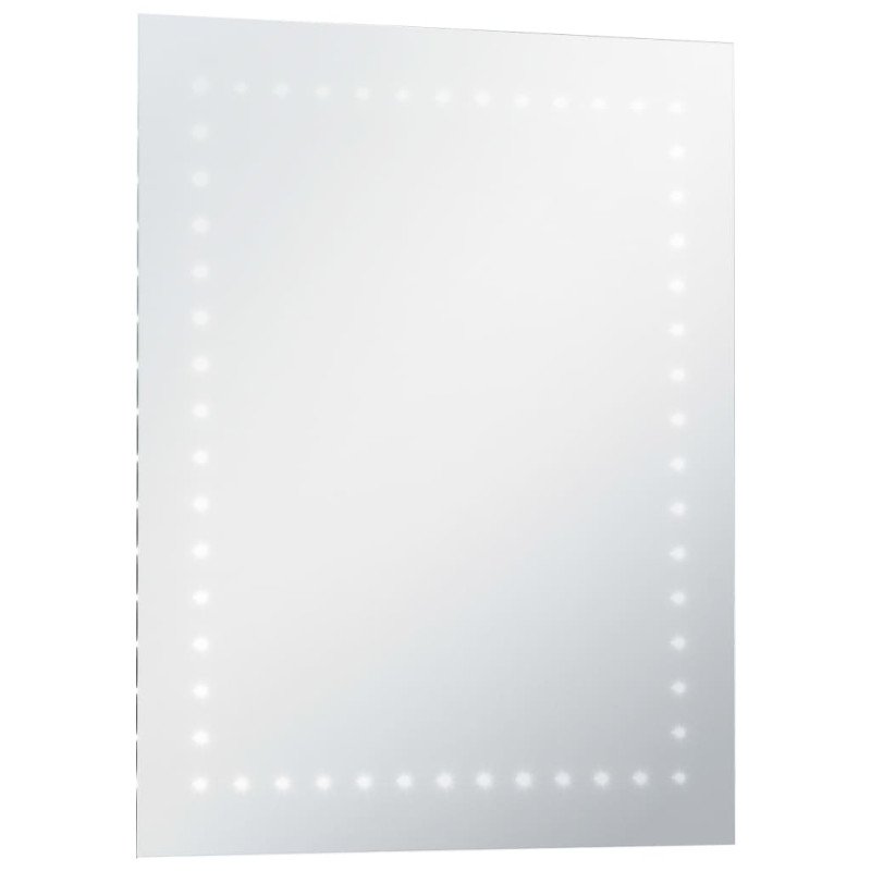 vidaXL Kúpeľňové nástenné zrkadlo s LED osvetlením 50x60 cm