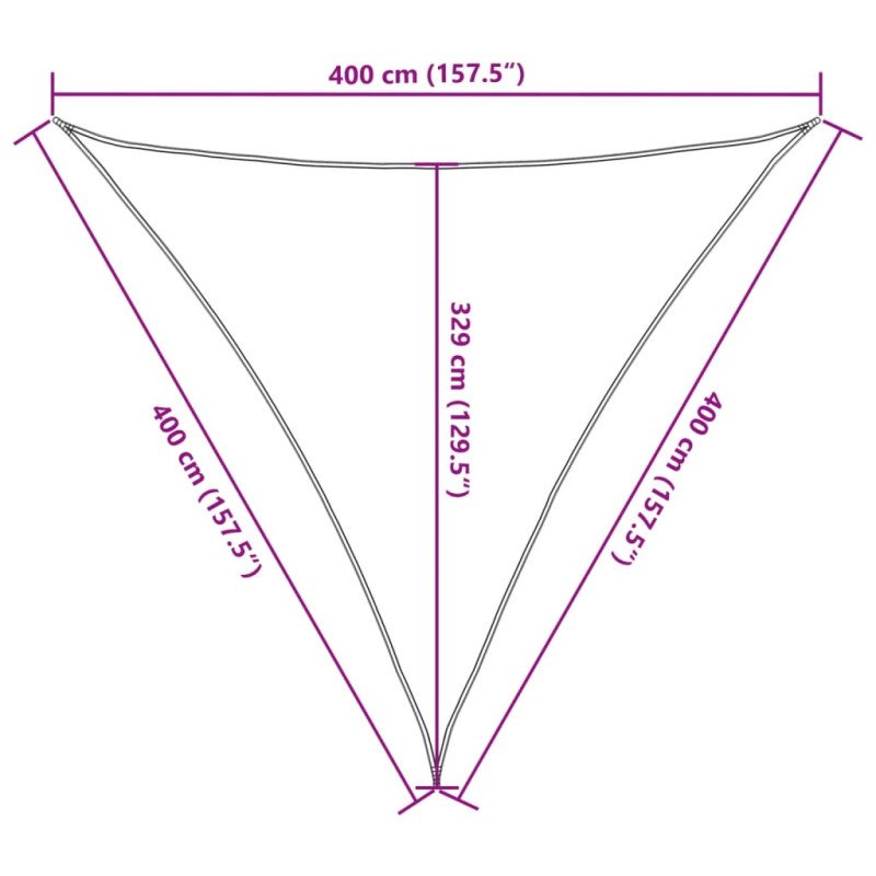 vidaXL Tieniaca plachta 160 g/m² antracitová 4x4x4 m HDPE