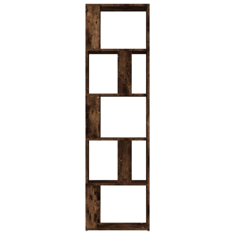 vidaXL Knižnica dymový dub 45x24x160 cm spracované drevo