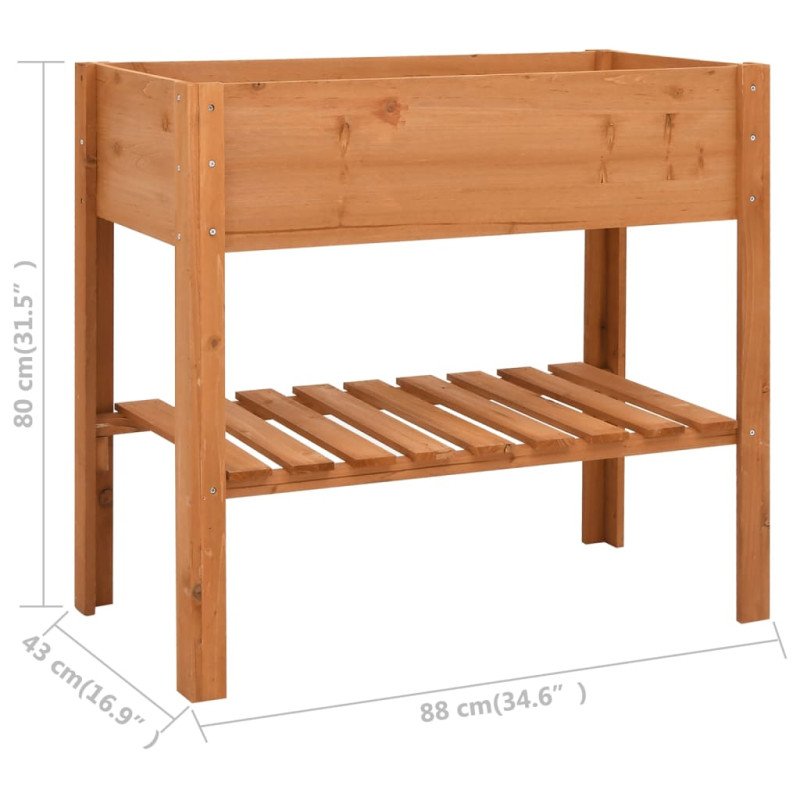 vidaXL Stojan na kvety 88x43x80 cm jedľové drevo