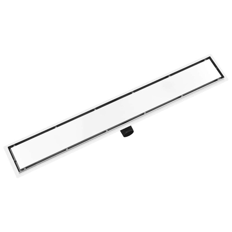vidaXL Sprchový odtok s krytom 2 v 1 93x14 cm nehrdzavejúca oceľ