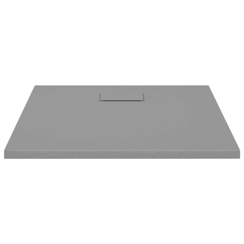 vidaXL Sprchová vanička SMC sivá 90x90 cm