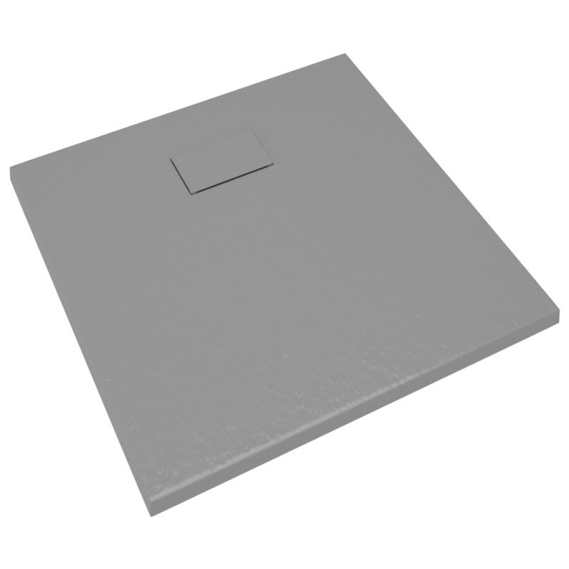 vidaXL Sprchová vanička SMC sivá 90x90 cm