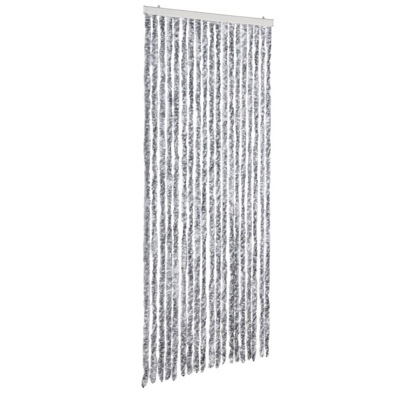 vidaXL Záves proti hmyzu, biely a sivý 56x185 cm, ženilka