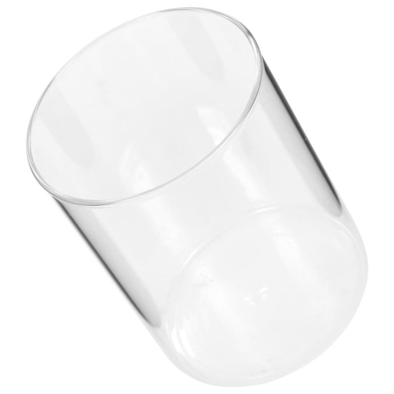 vidaXL Skladovacie sklenené poháre s korkovými viečkami 6 ks 650 ml