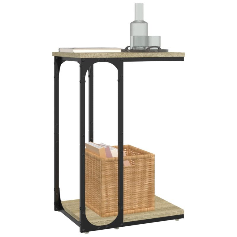 vidaXL Bočný stolík dub sonoma 40x30x60 cm spracované drevo