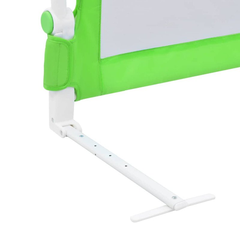vidaXL Zábrana na detskú posteľ, zelená 120x42 cm, polyester