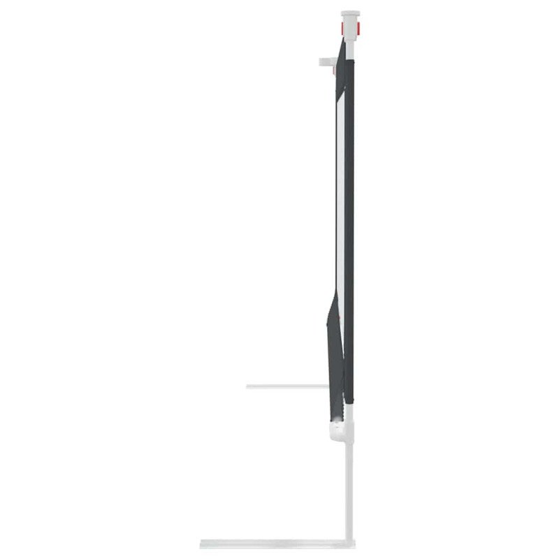 vidaXL Zábrana na detskú posteľ tmavosivá 90x25 cm látka