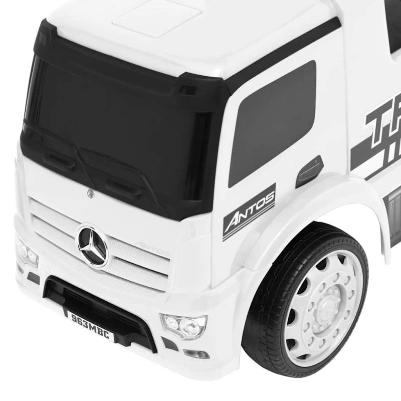 vidaXL Odrážacie auto Mercedes-Benz kamión biele