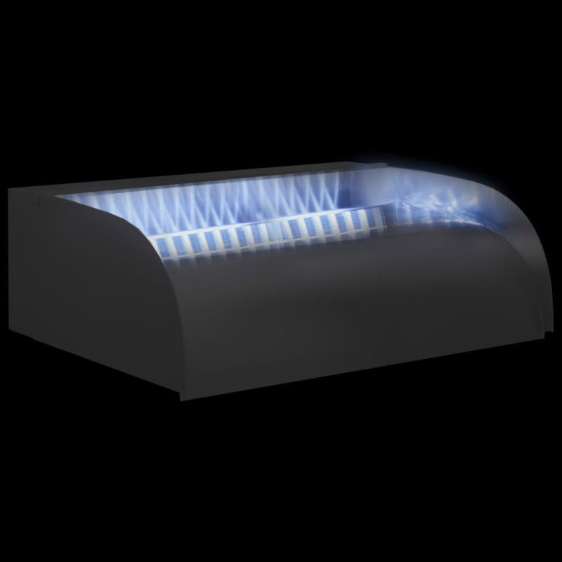 vidaXL Vodopád s LED 45x34x14 cm nehrdzavejúca oceľ 304