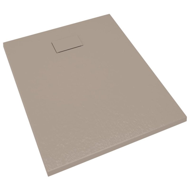 vidaXL Sprchová vanička SMC hnedá 100x80 cm