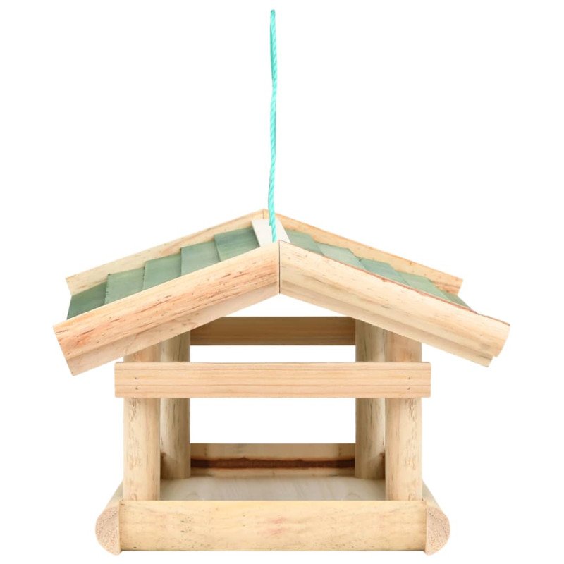 vidaXL Krmítko pre vtáky masívne drevo 35x29,5x21 cm