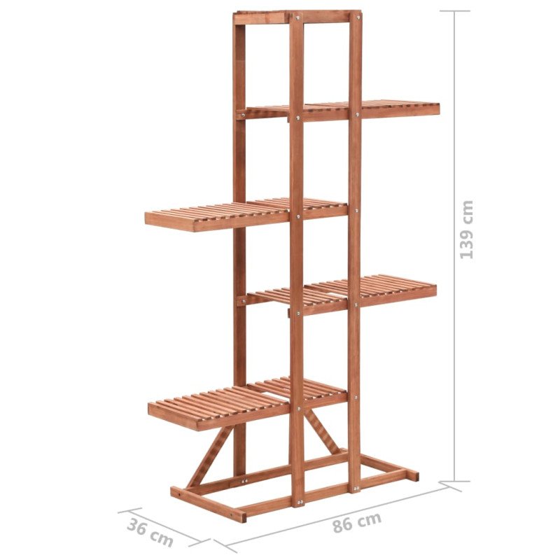 vidaXL Podstavec na kvetináč z cédrového dreva 86x36x139 cm