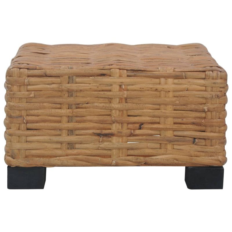 vidaXL Konferenčný stolík 47x47x28 cm prírodný ratan