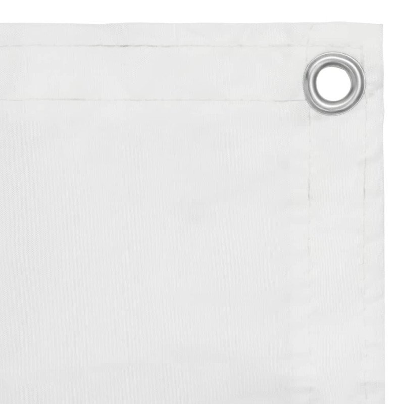 vidaXL Balkónová markíza, biela 75x300 cm, oxfordská látka