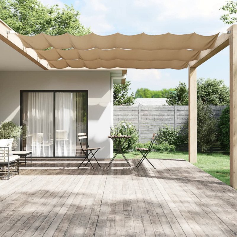 vidaXL Vertikálna markíza sivohnedá 60x600 cm oxfordská látka