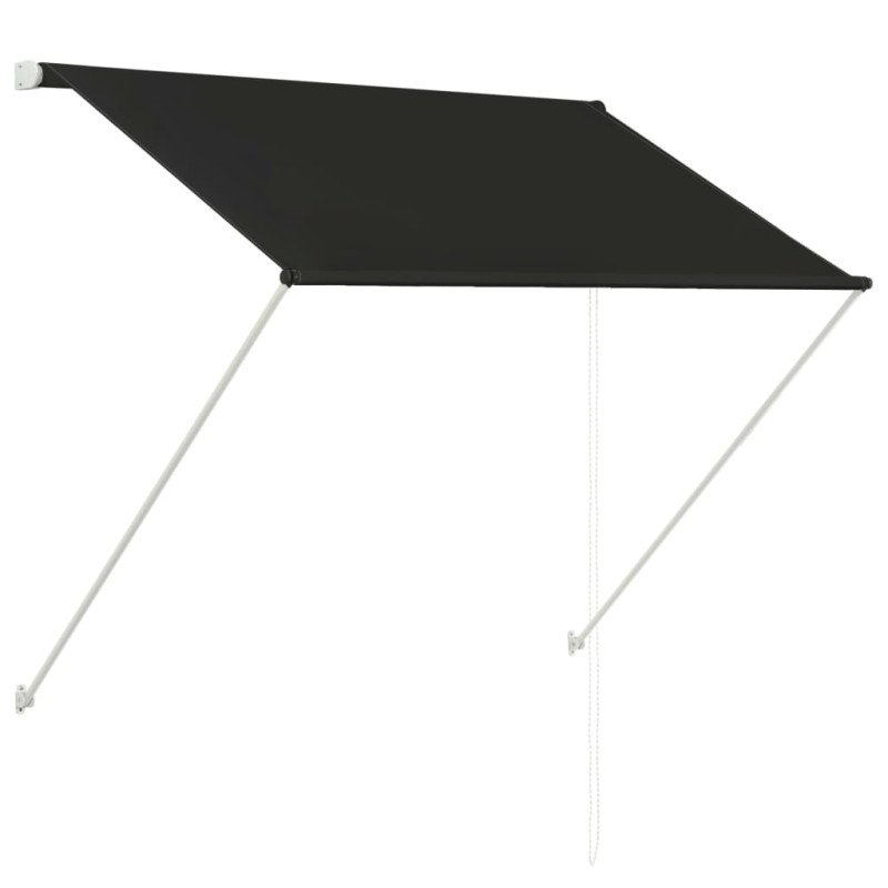 vidaXL Zaťahovacia markíza 100x150 cm antracitová