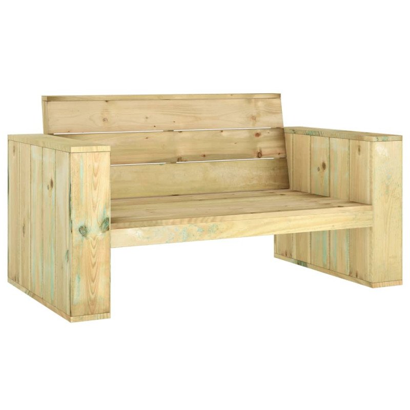 vidaXL Záhradná lavička 139 cm impregnovaná borovica