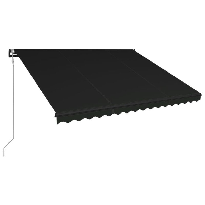 vidaXL Automatická zaťahovacia markíza antracitová 450x300 cm