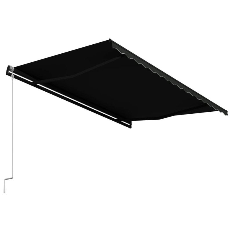 vidaXL Automatická zaťahovacia markíza antracitová 450x300 cm